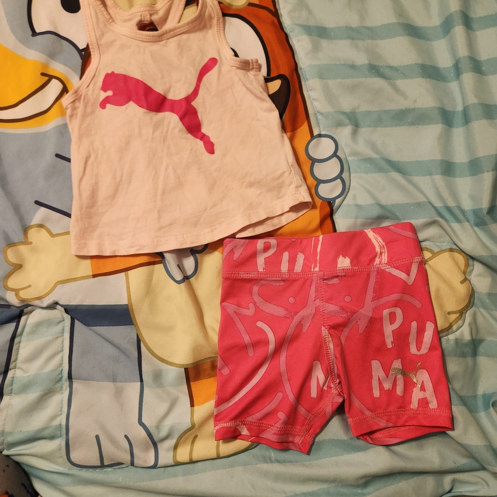 Puma Vibrant Pink Athletic Set